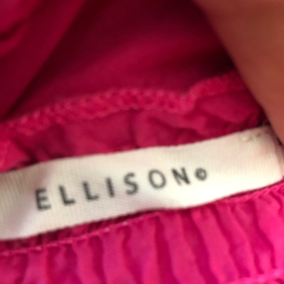 ELLISON Berry Eyelet Top In Berry - Picture 8 of 13